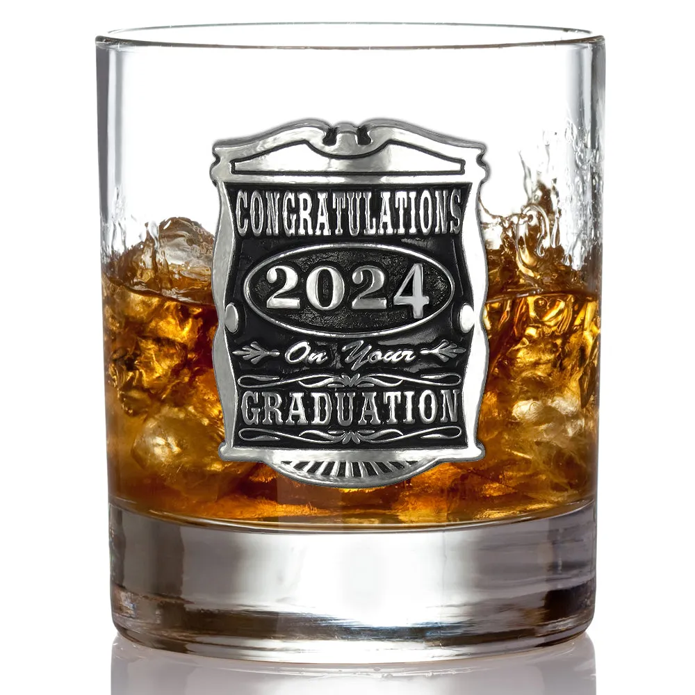 11oz Graduation Pewter Whisky Glass Tumbler 2024