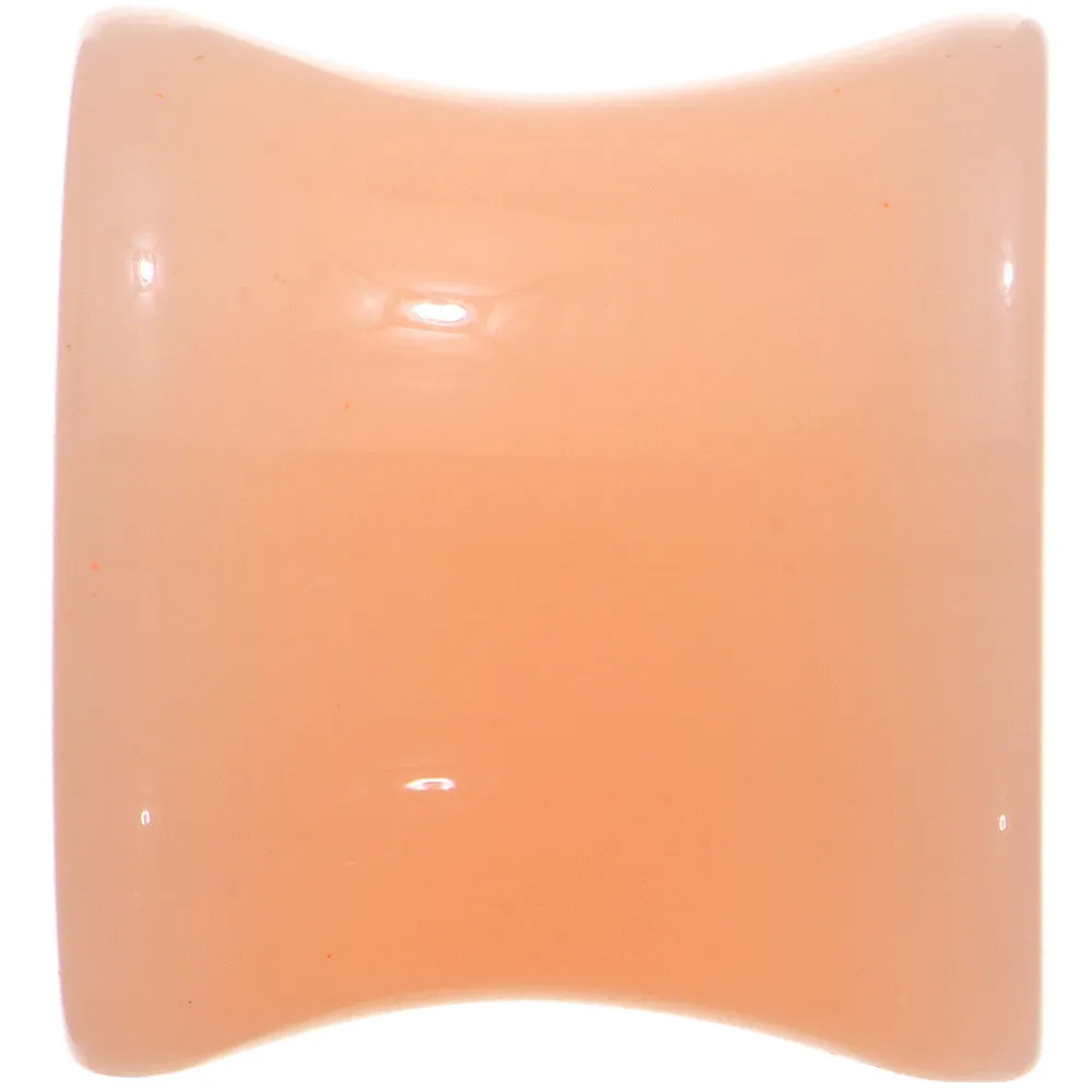 1/2  Light Peach Solid UV Acrylic Flesh Tone Saddle Plug Set