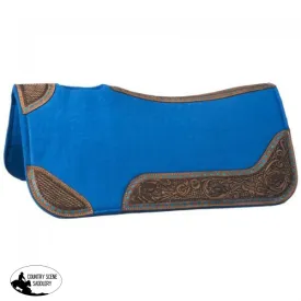 30” x 30” Buckstitch Turquoise Barrel Saddle Pad.