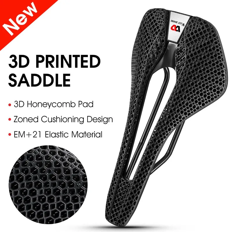 3D Printed Bicycle Saddle Liquid Resins Honeycomb Bike Seat Super Soft Cushion MTB Road Triathlon Cycling Race Seat