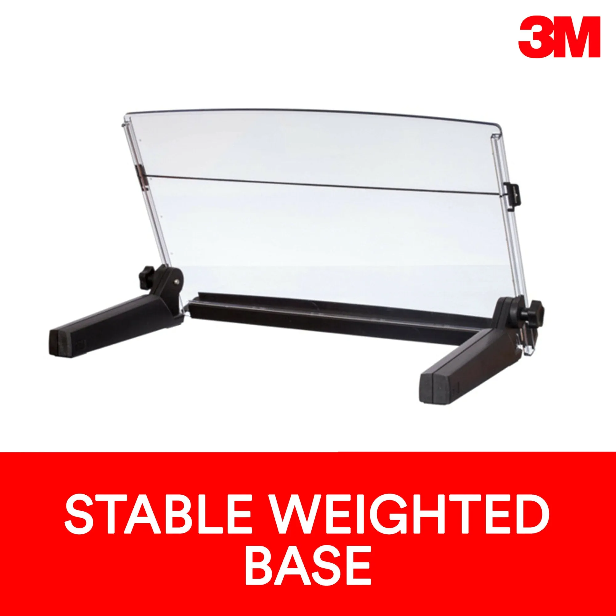 3M Adjustable In-Line Document Holder with Elastic Line Guide, Black,DH640