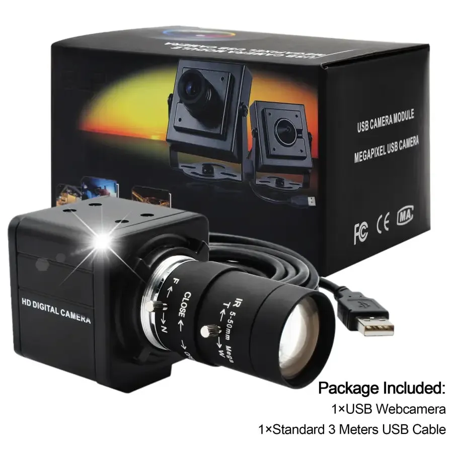 4K High Speed USB Camera Varifocal HD USB Webcam Camera