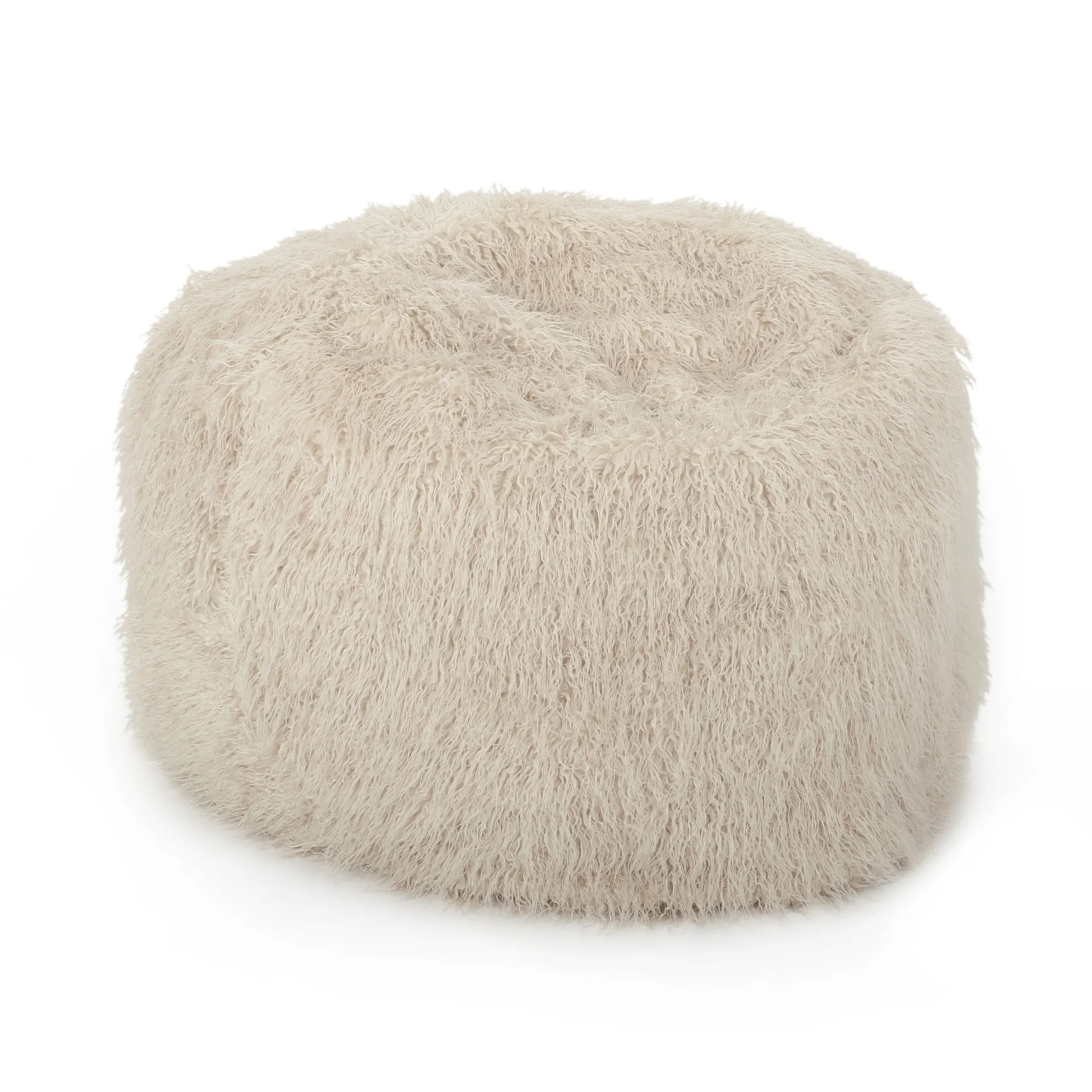 5 Ft Long Faux Fur Bean Bag - NH278113