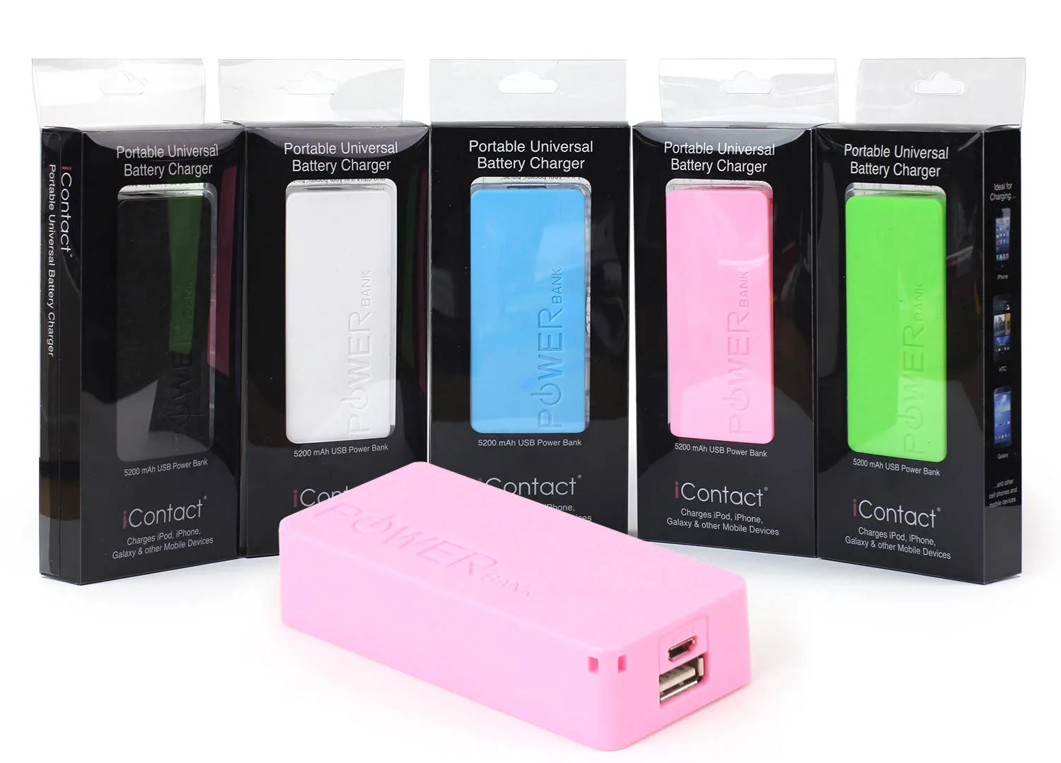 5200mAh Power Bank - Pink