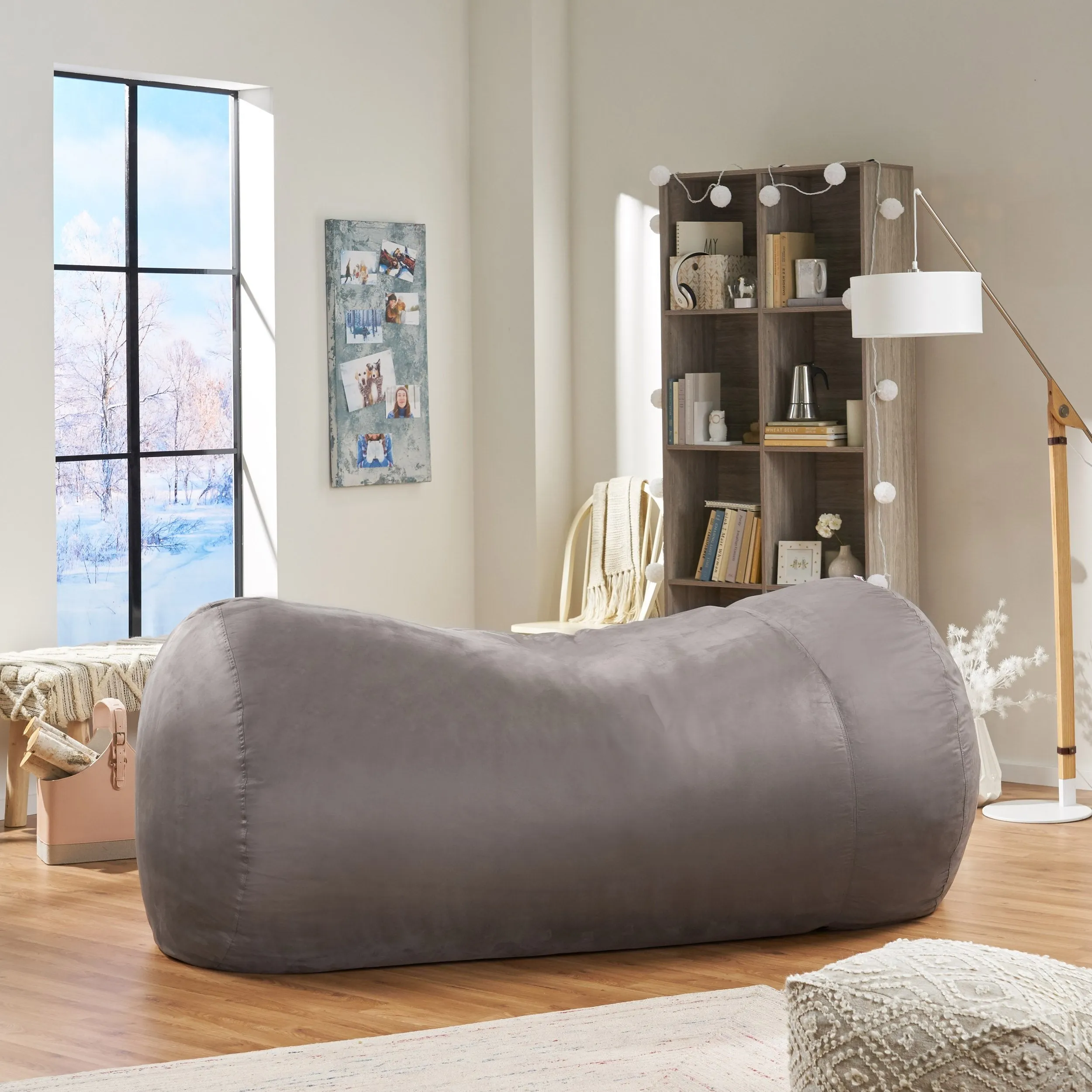 8 Foot Faux Microfiber Bean Bag - NH657112