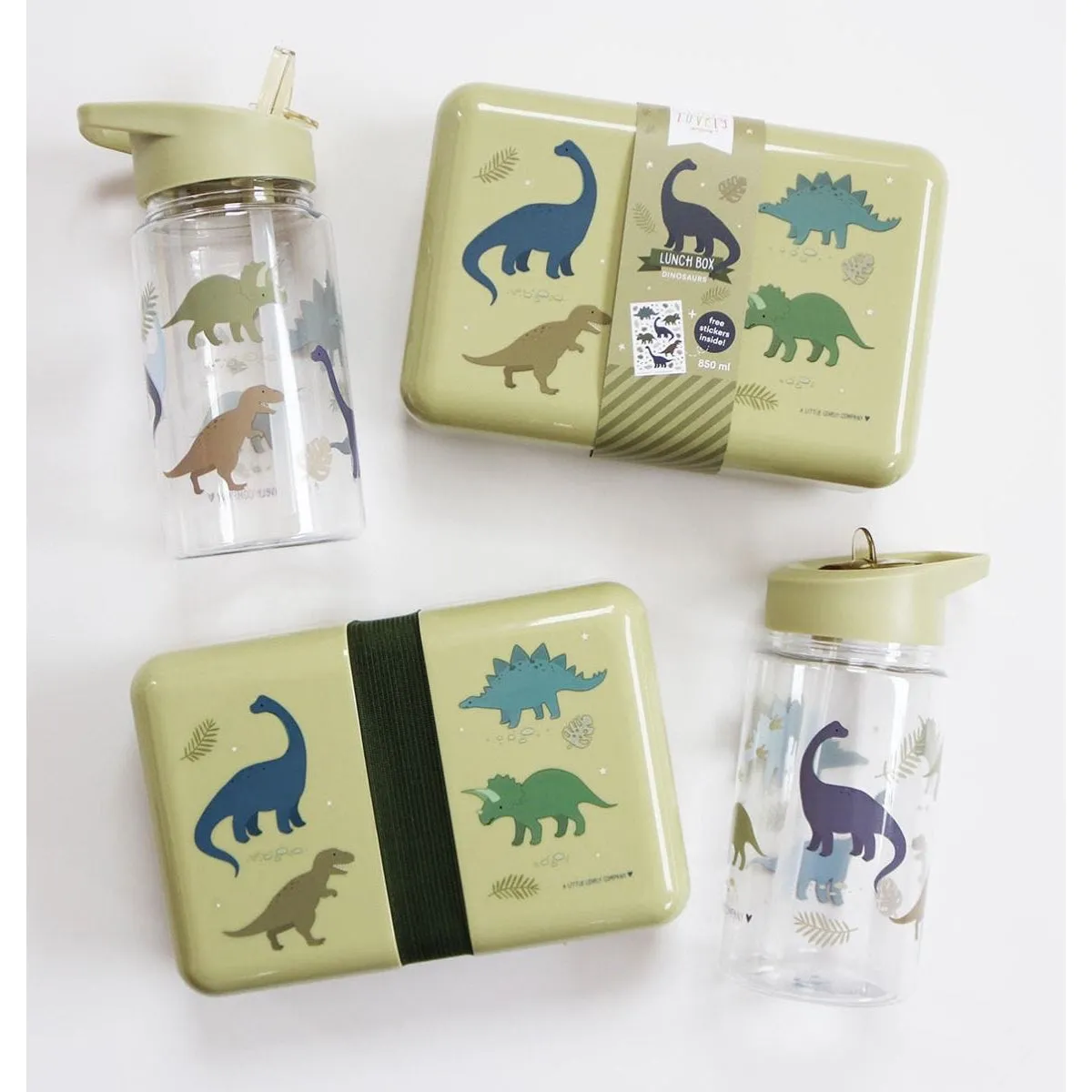 A Little Lovely Company Drink Bottle: Dinosaurs