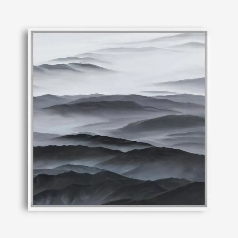 Abstract Mountain Range II (Square) Canvas Print