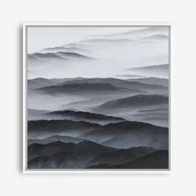 Abstract Mountain Range II (Square) Canvas Print