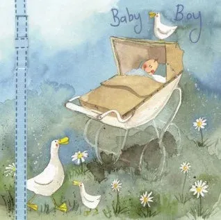 Alex Clark Boy Pram Baby Card