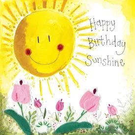 Alex Clark Starlight Sunshine Flowers Birthday Card