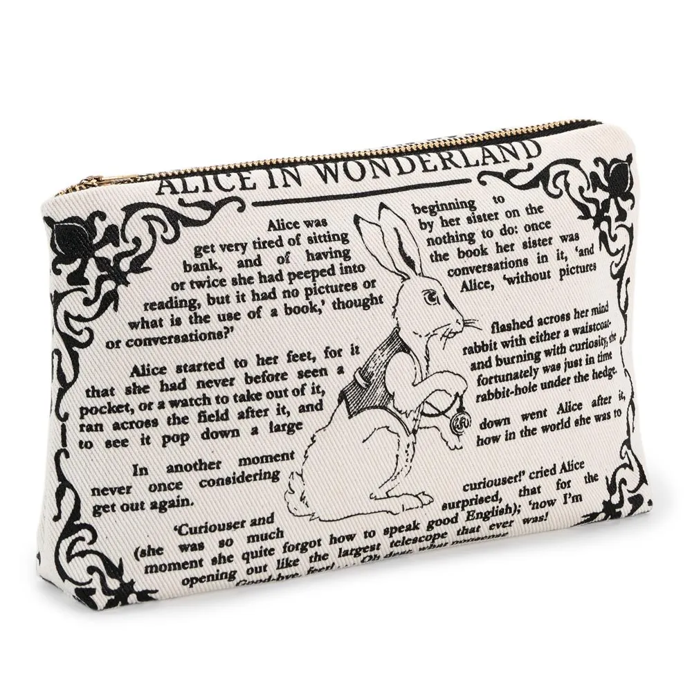 Alice in Wonderland Book Pouch