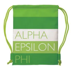 Alpha Epsilon Phi Drawstring Backpack - a1009