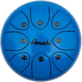 Amahi Steel Tongue Drum 8" Blue