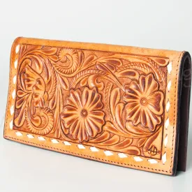 American Darling "Wanda" Natural Tooled Wallet