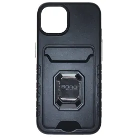 Apple iPhone 13 Pro Case, (BORO) Magnetic Ring Armor Case with Card Holder, Color Black