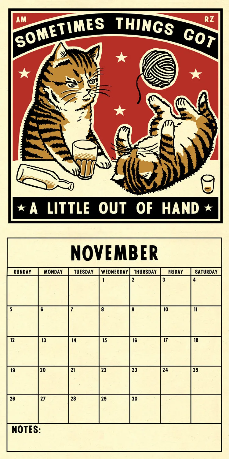 Arna Miller & Ravi Zupa - "Last Call Cats 2023 Calendar"