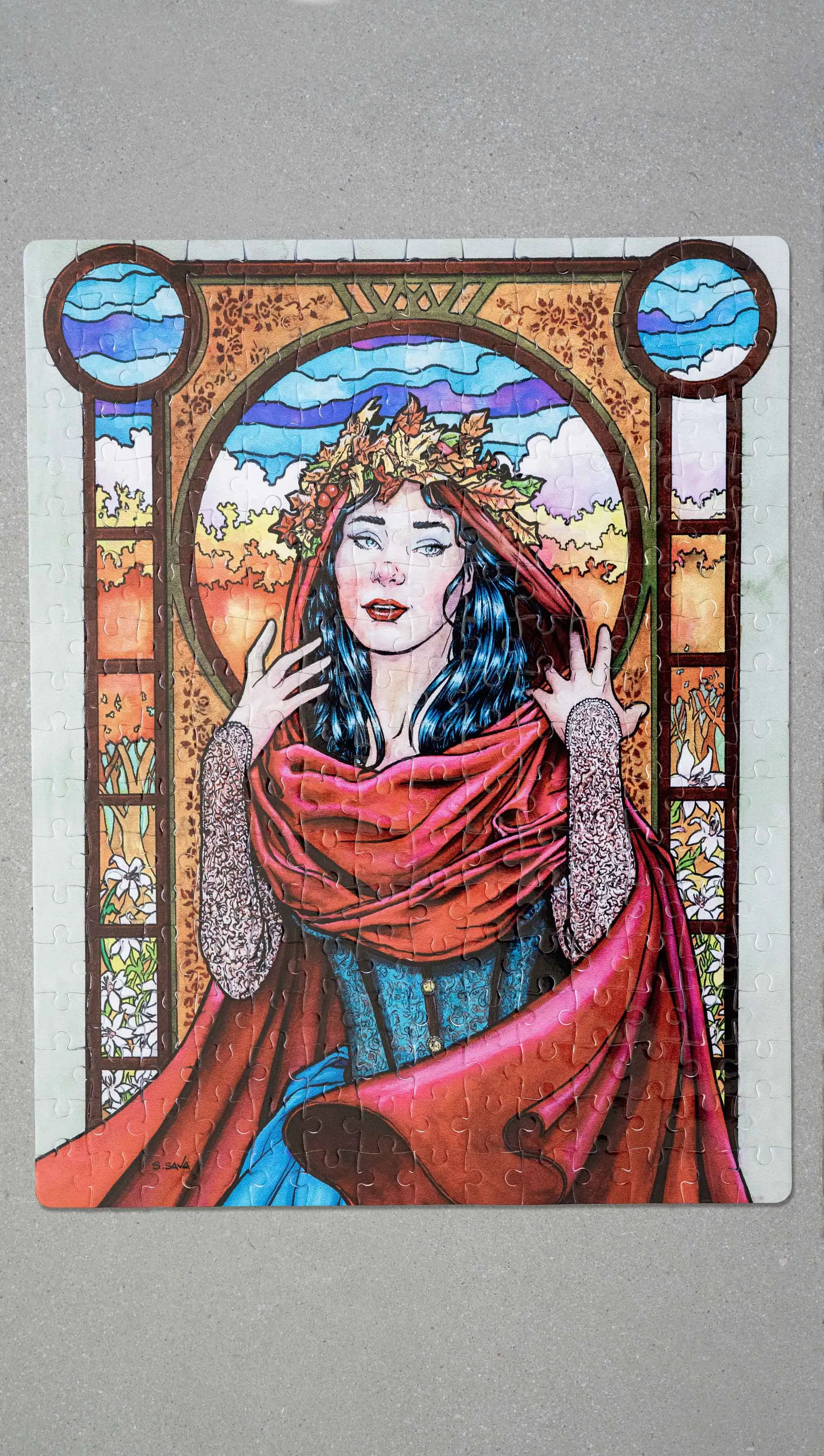 Art Nouveau 19 by Scott Christian Sava - 252 Piece Jigsaw Puzzle