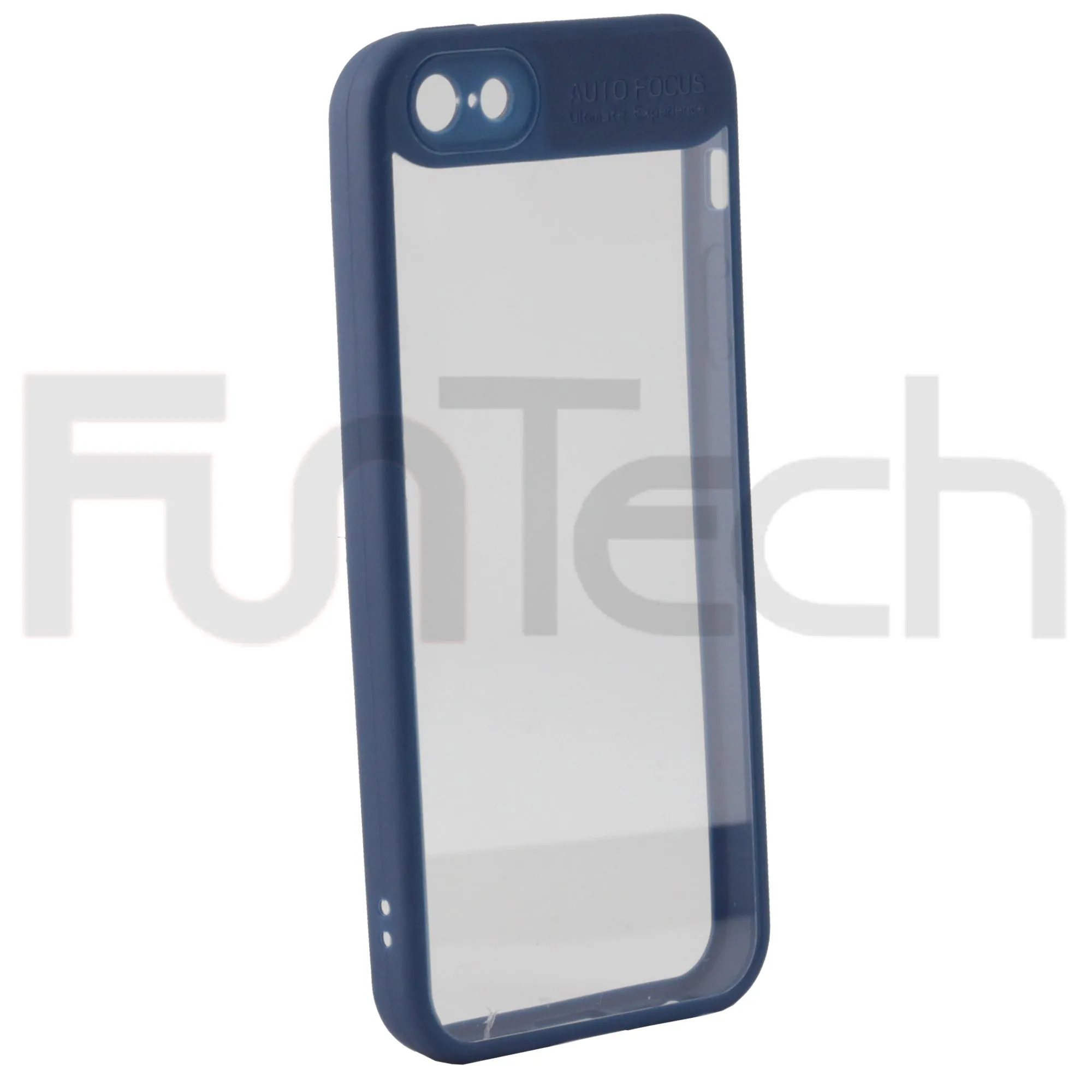 Auto Focus iPhone 5 5s SE phone case blue