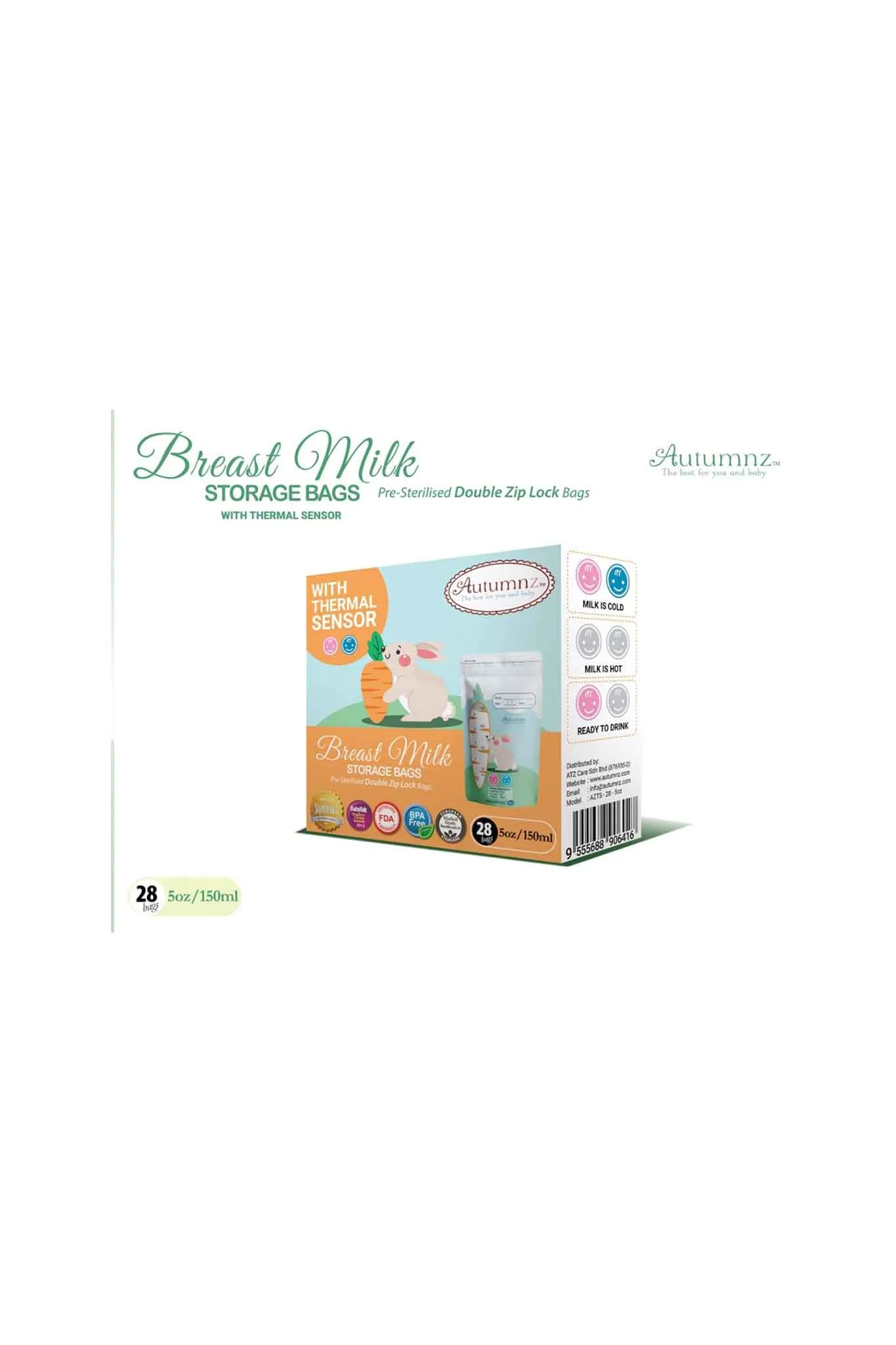 Autumnz Breastmilk Storage Bag 28 Pack