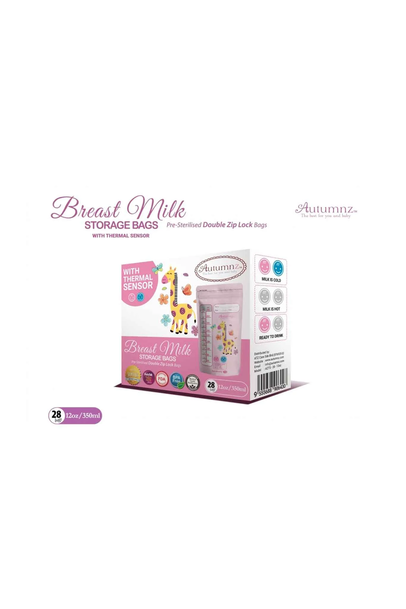 Autumnz Breastmilk Storage Bag 28 Pack