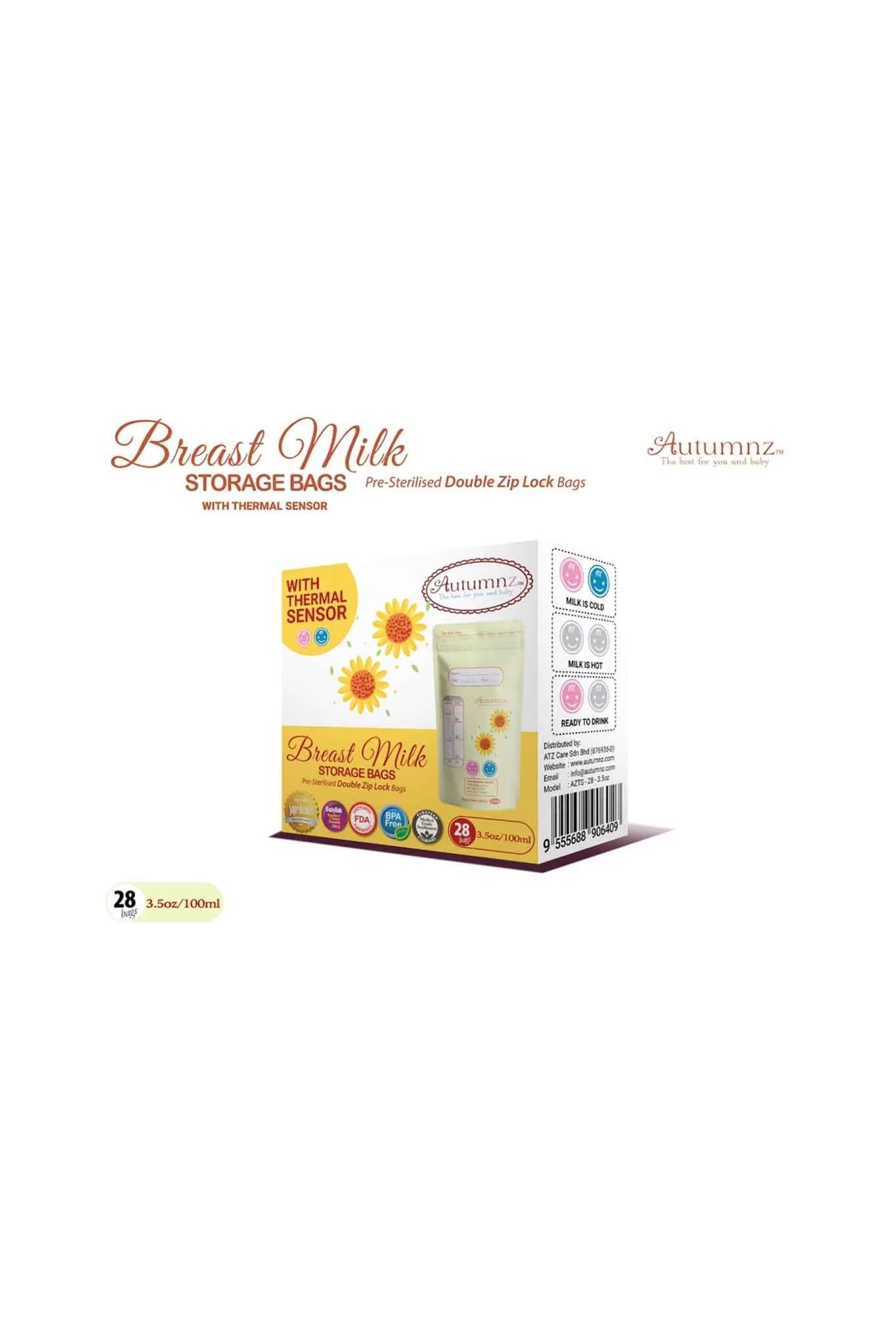 Autumnz Breastmilk Storage Bag 28 Pack