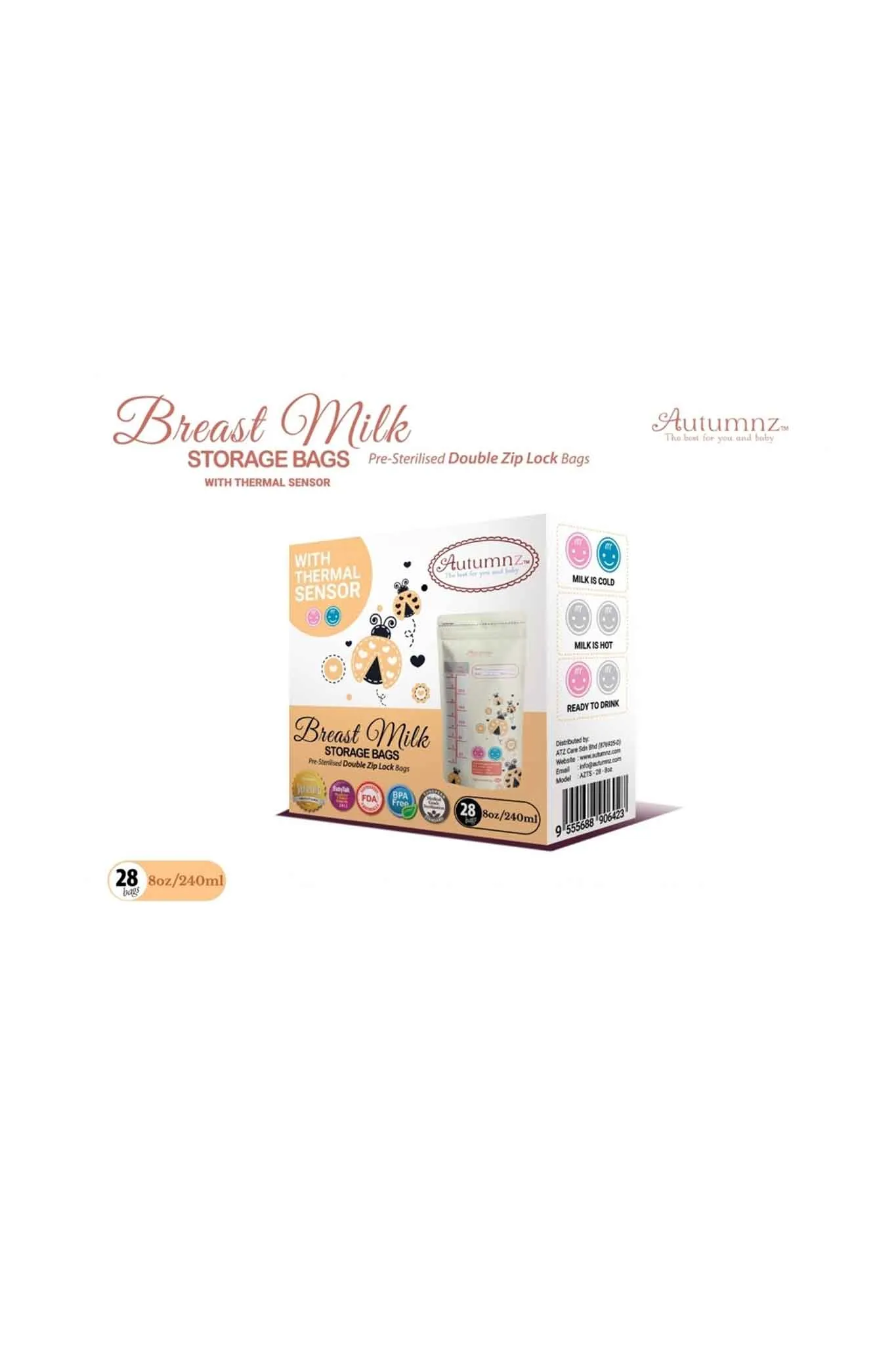 Autumnz Breastmilk Storage Bag 28 Pack