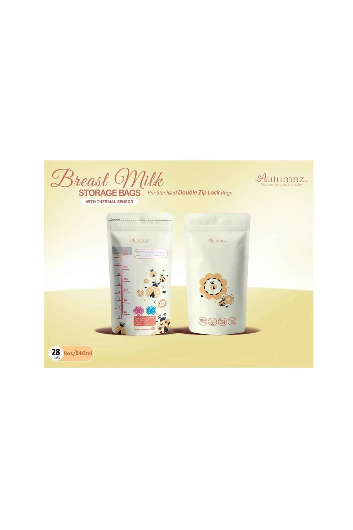 Autumnz Breastmilk Storage Bag 28 Pack