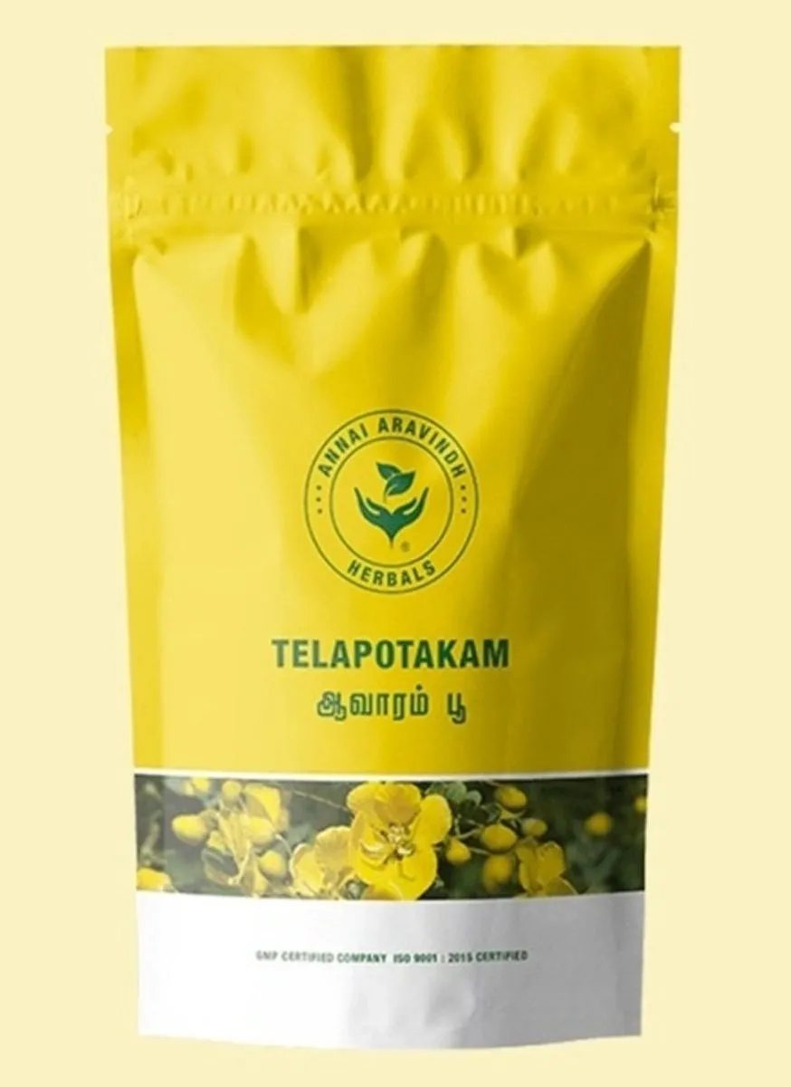 Avaram Poo Podi Zip Pouch - 50 Gms | Telapotakam/ Aavaram Poo Powder