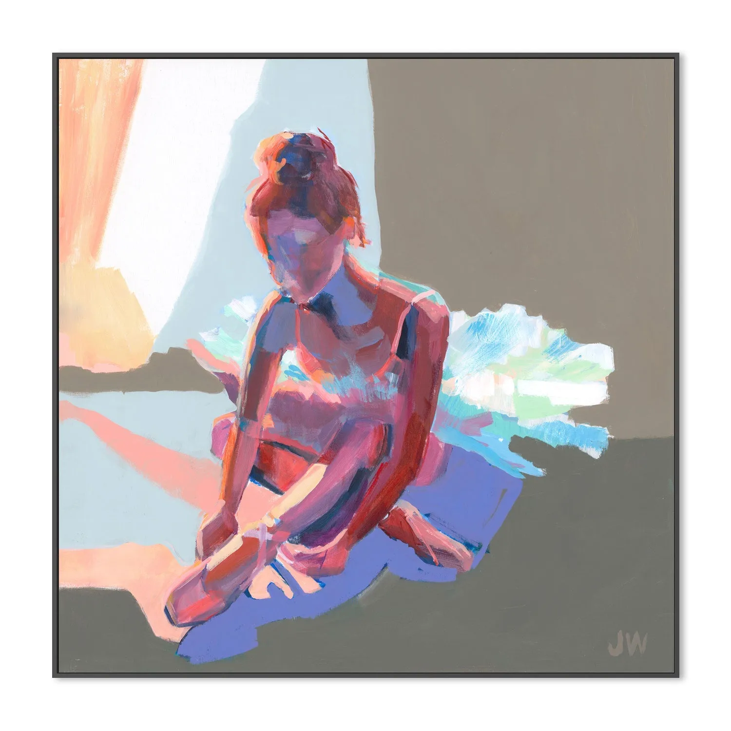 Ballerina Sitting , By Jenny Westenhofer Art