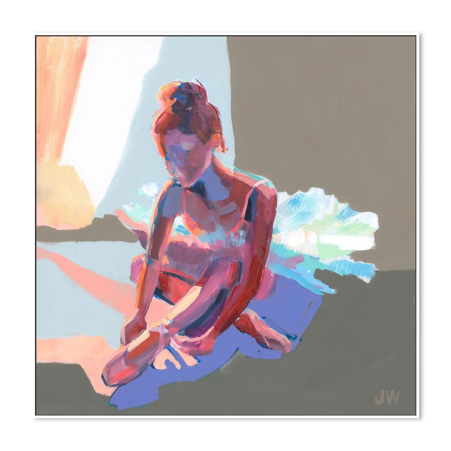 Ballerina Sitting , By Jenny Westenhofer Art