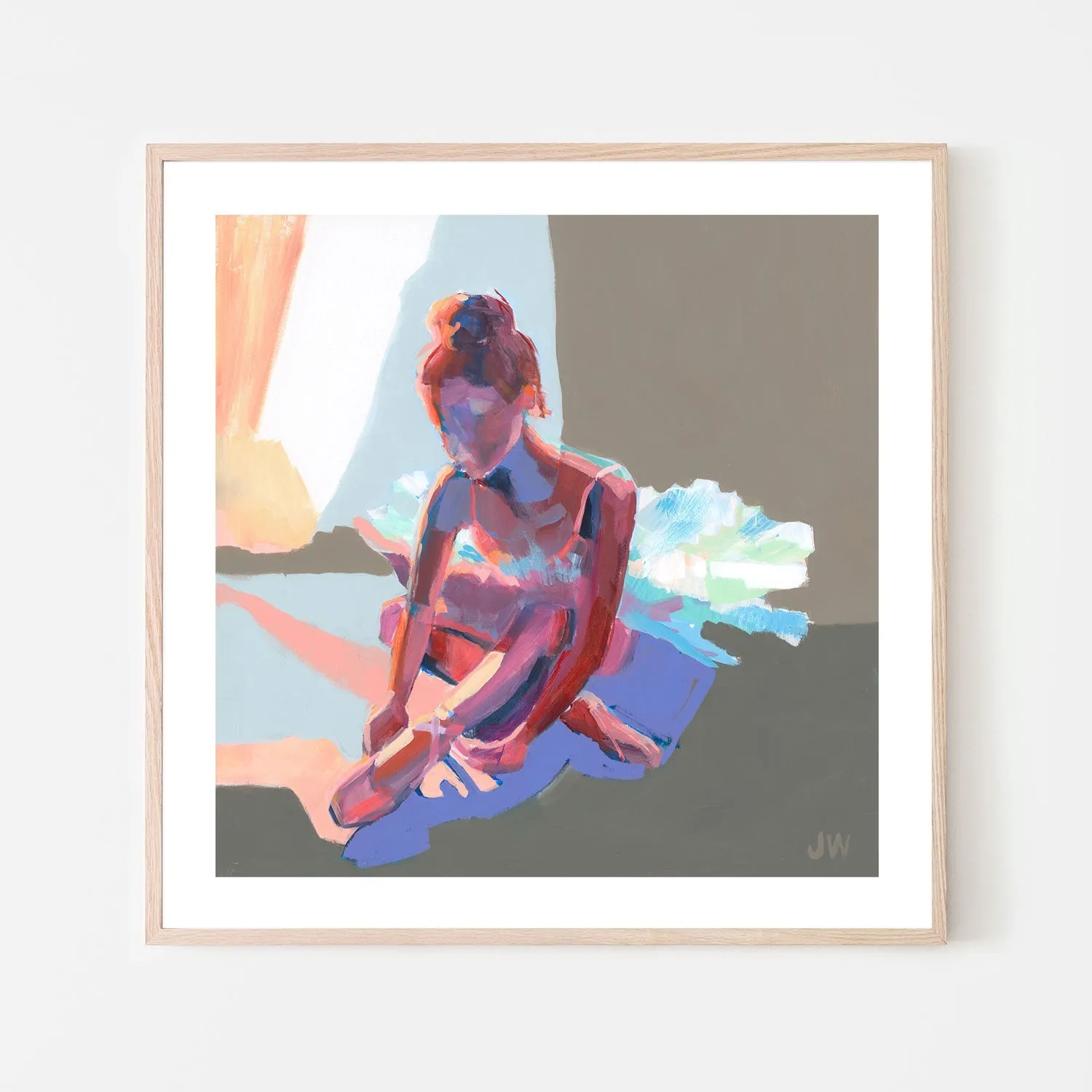 Ballerina Sitting , By Jenny Westenhofer Art