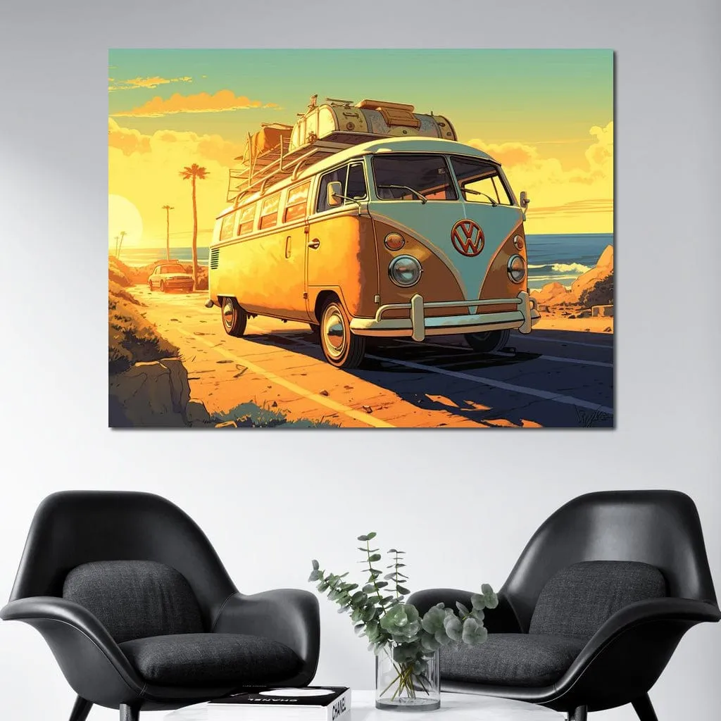 Beachside VW Bus Voyage