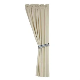 Beaufort Natural Canvas Curtain Panel Set (PAIR)