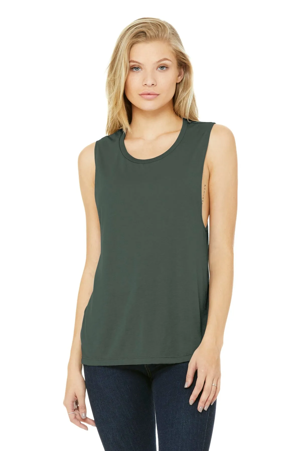 BELLA CANVAS Women's Flowy Scoop Muscle Tank