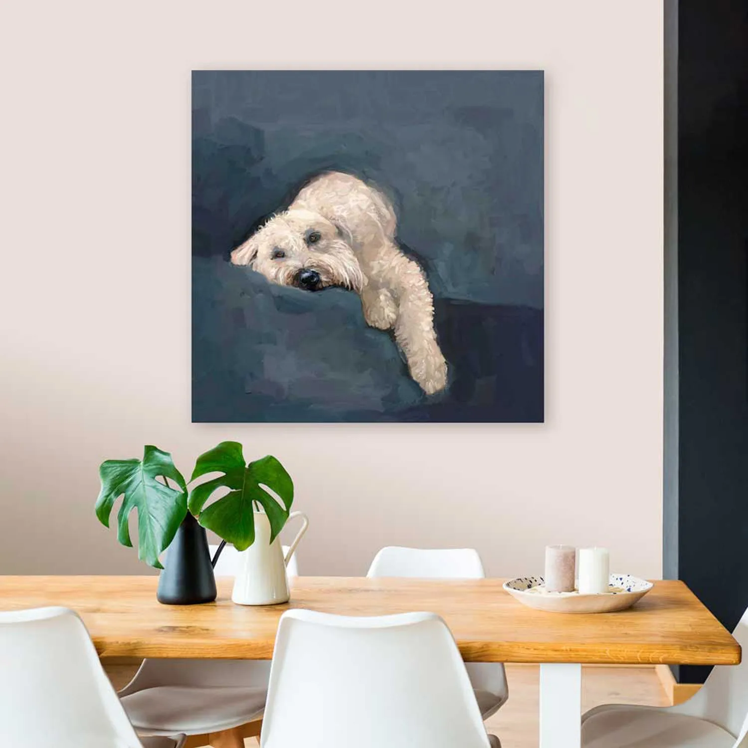 Best Friend - Wheaton Terrier Canvas Wall Art