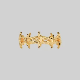 BEYOND. Barbed Wire Ring - Gold