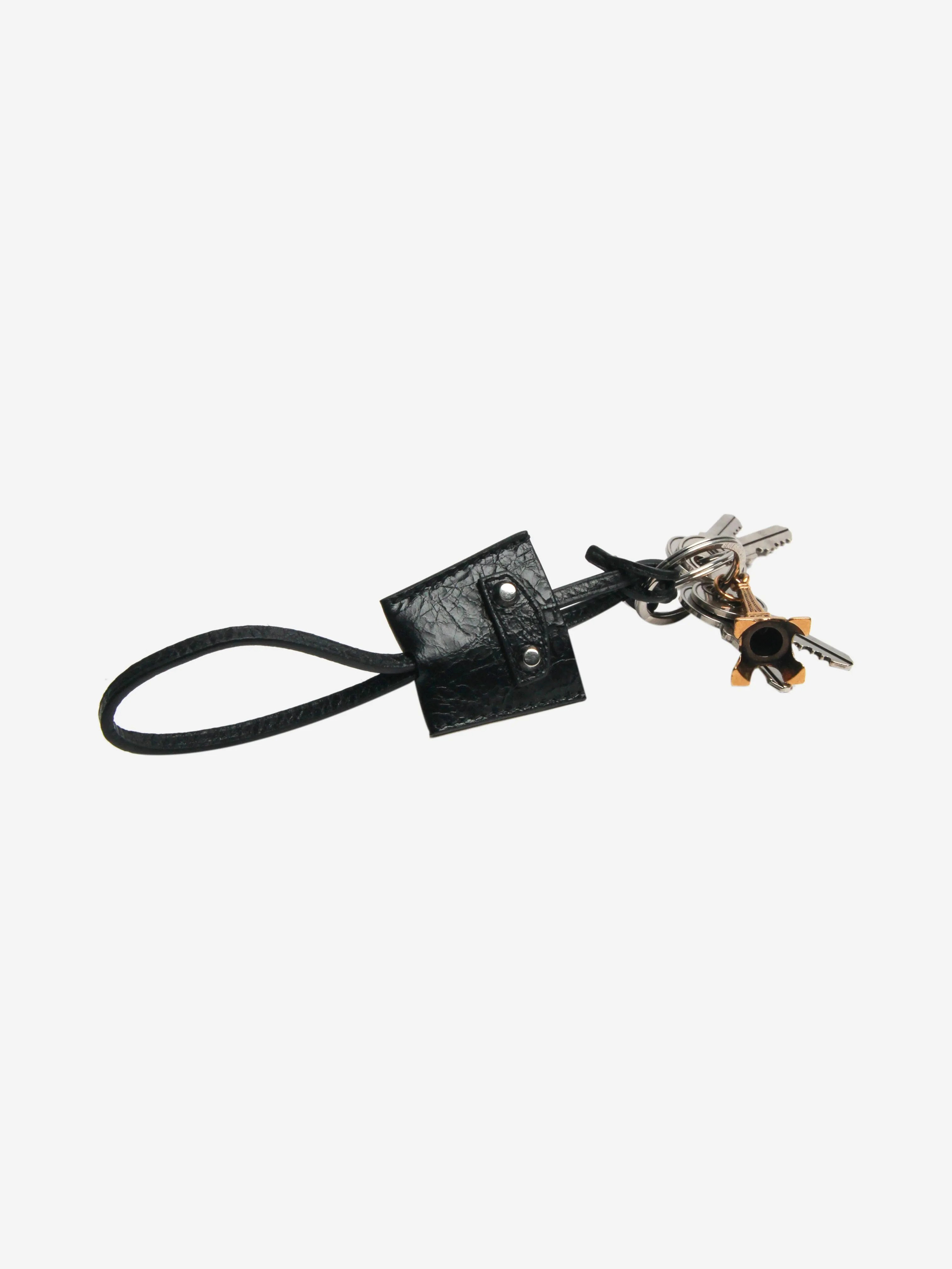 Black Le City Charm Eiffel keyring