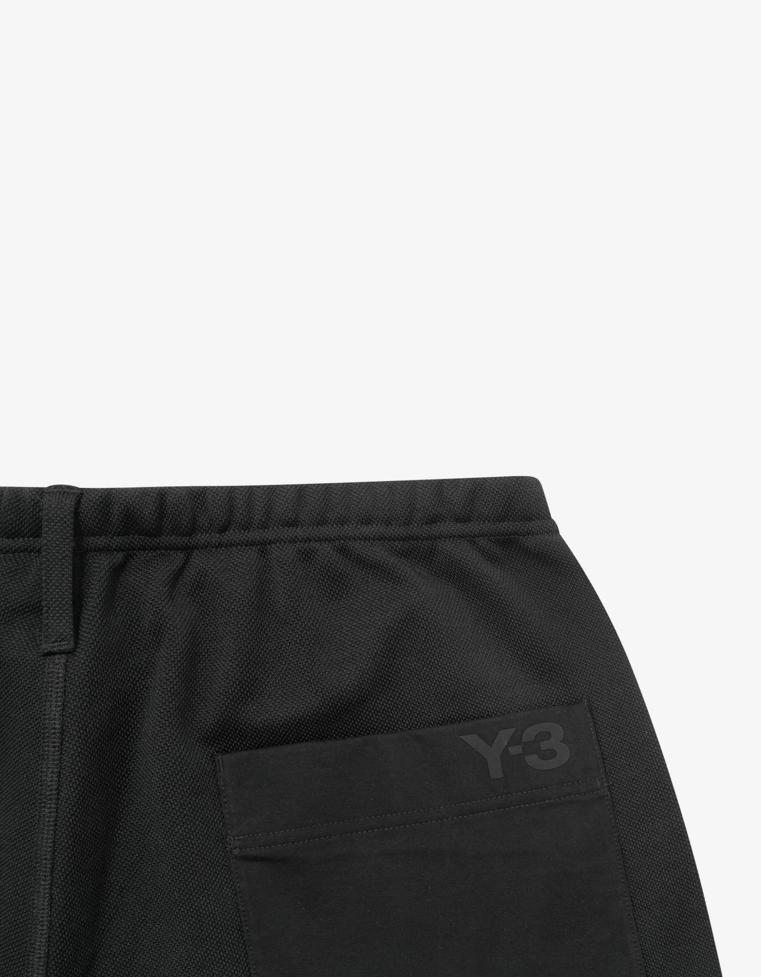 Black Travel Pique Shorts -