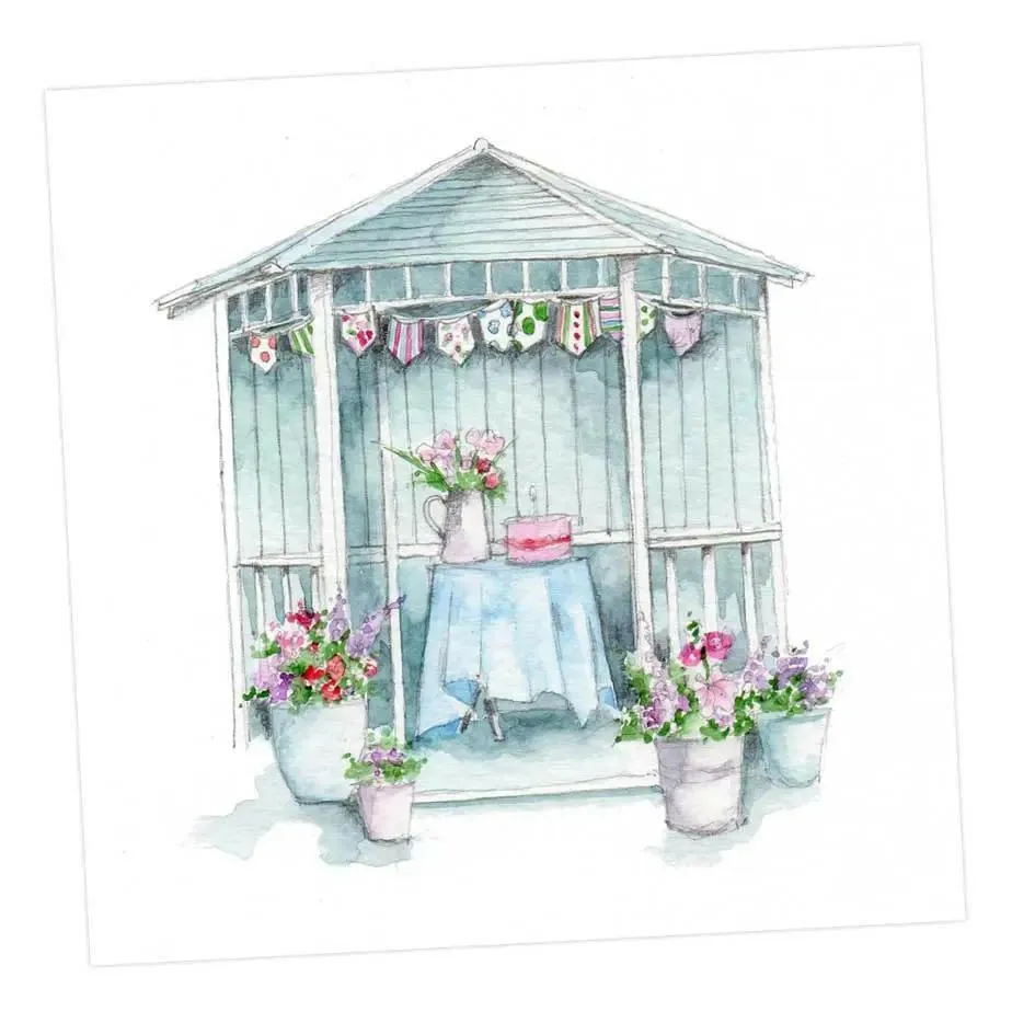 Blue Summerhouse Card