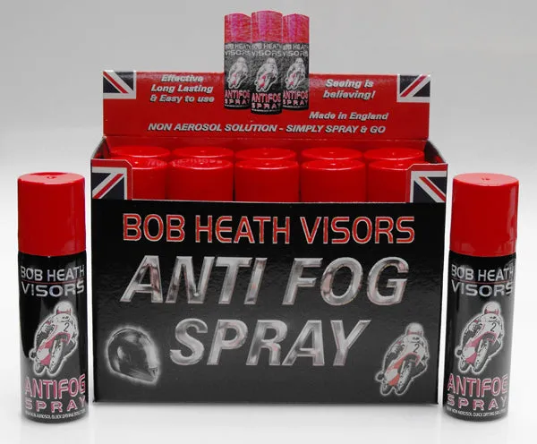 Bob Heath Anti-Fog Motorcycle Helmet Visor Spray 50ml Pump [Box of 10]