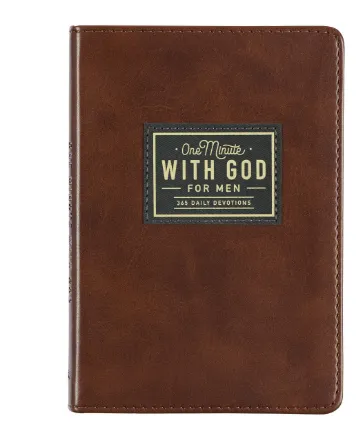 Book One Minute With God For Men Faux Leather OMW001