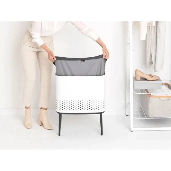 Brabantia 60L Bo Laundry Bin - White | 200502