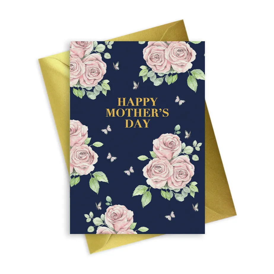 Bright Blooms Foiled Mother's Day Card