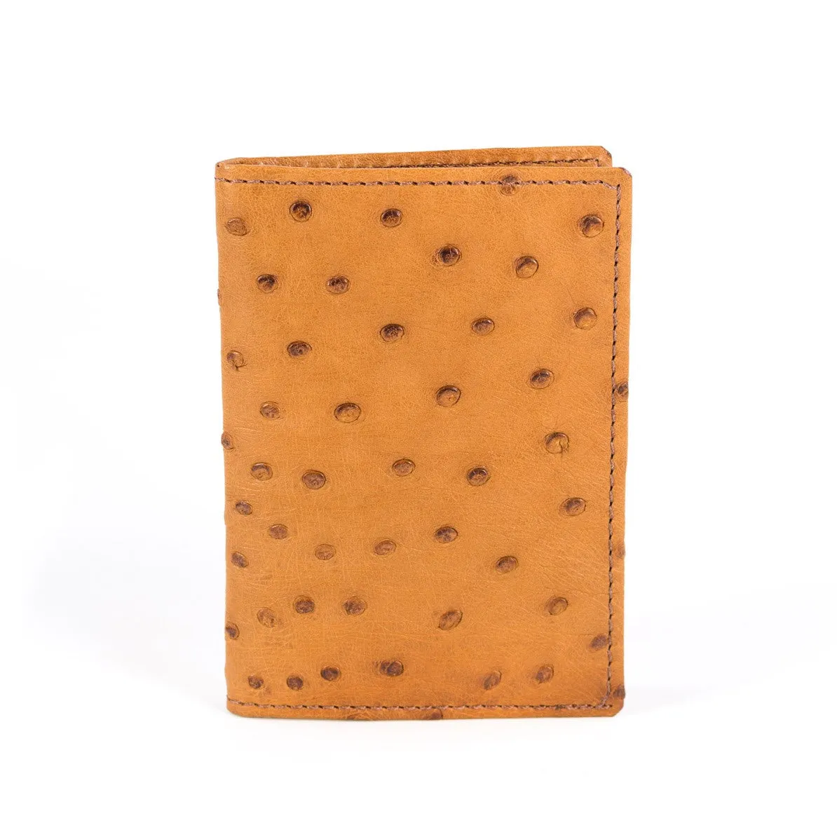 Card Case in Cognac Ostrich