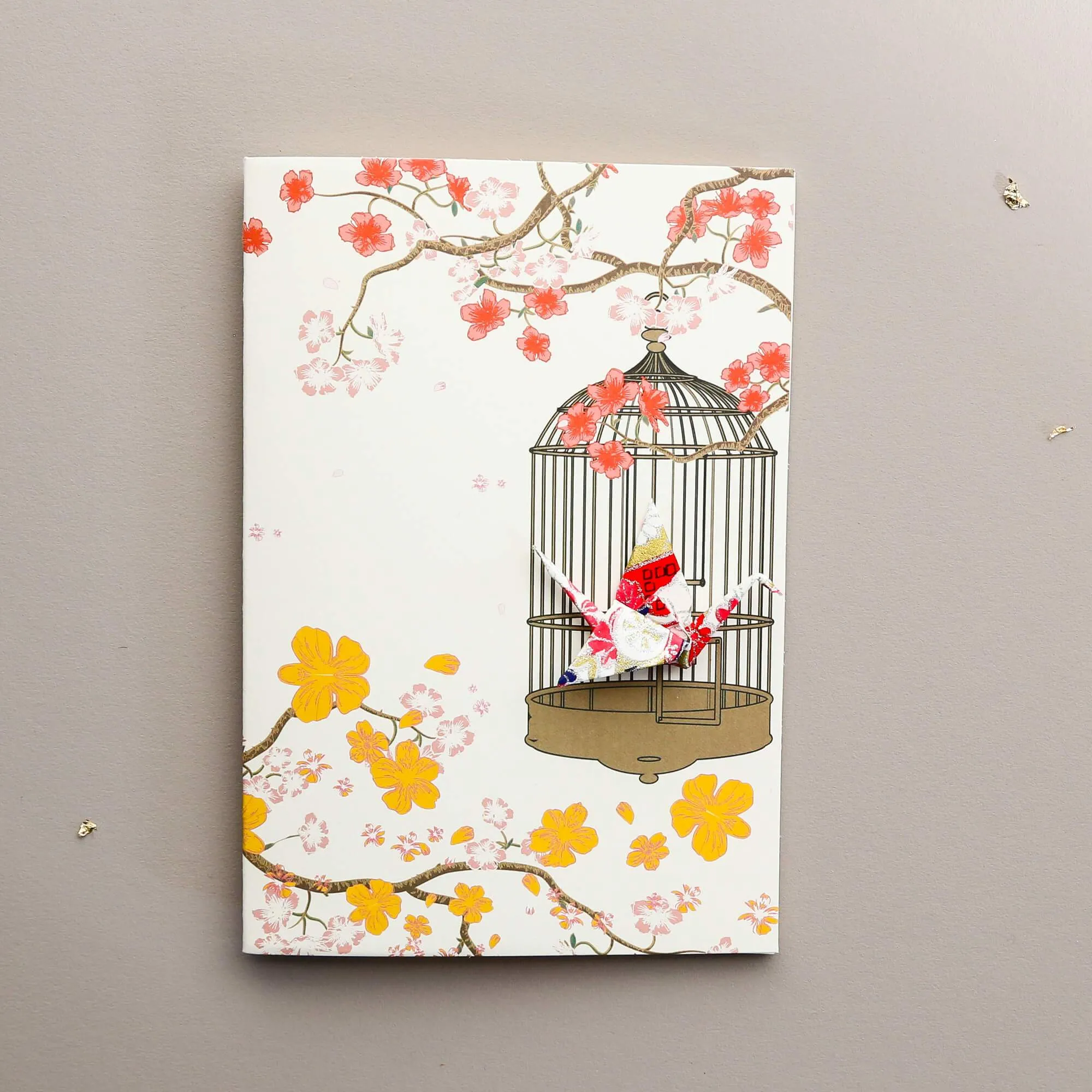 Card Crane in Cage Royal Gold