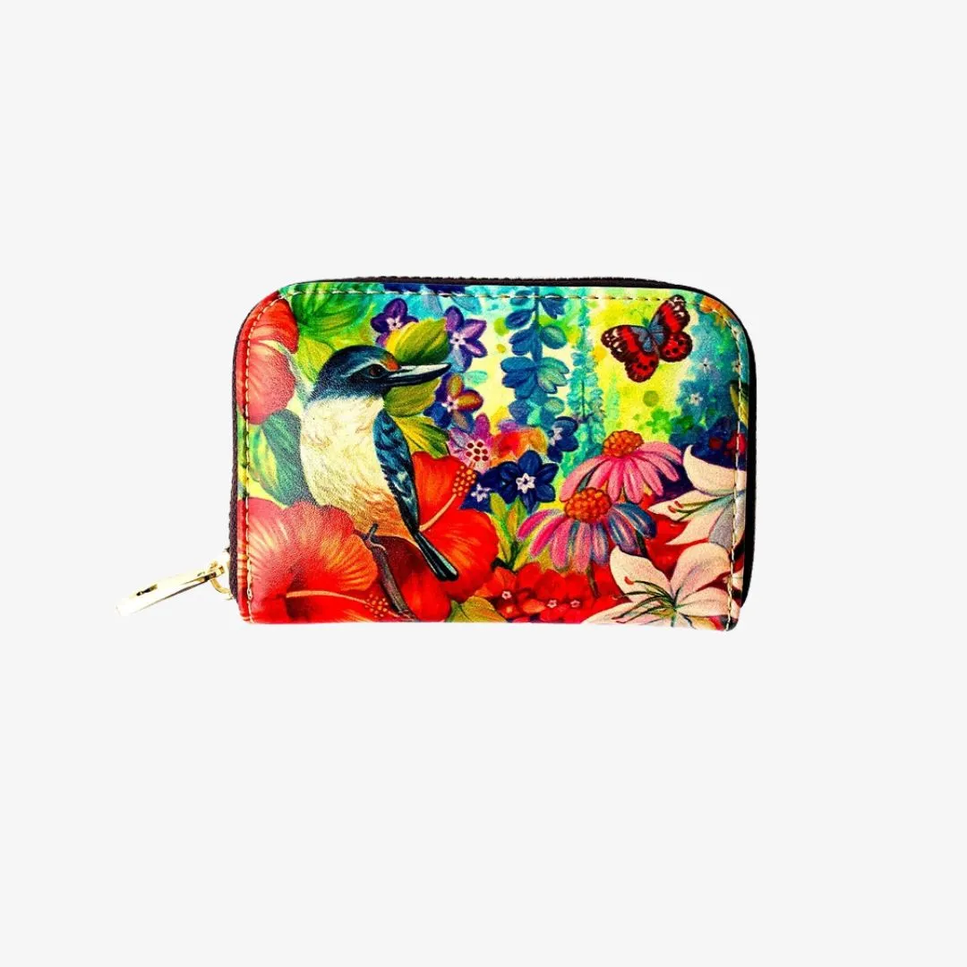 Card Holder - Kotare and Hibiscus - Irina Velman