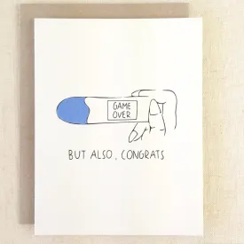 Chalkscribe - Game Over Pregnancy Card