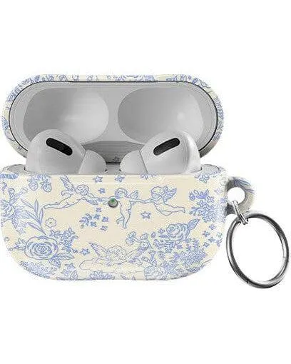 Cupid's Canvas | Periwinkle Floral AirPods Case