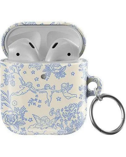 Cupid's Canvas | Periwinkle Floral AirPods Case