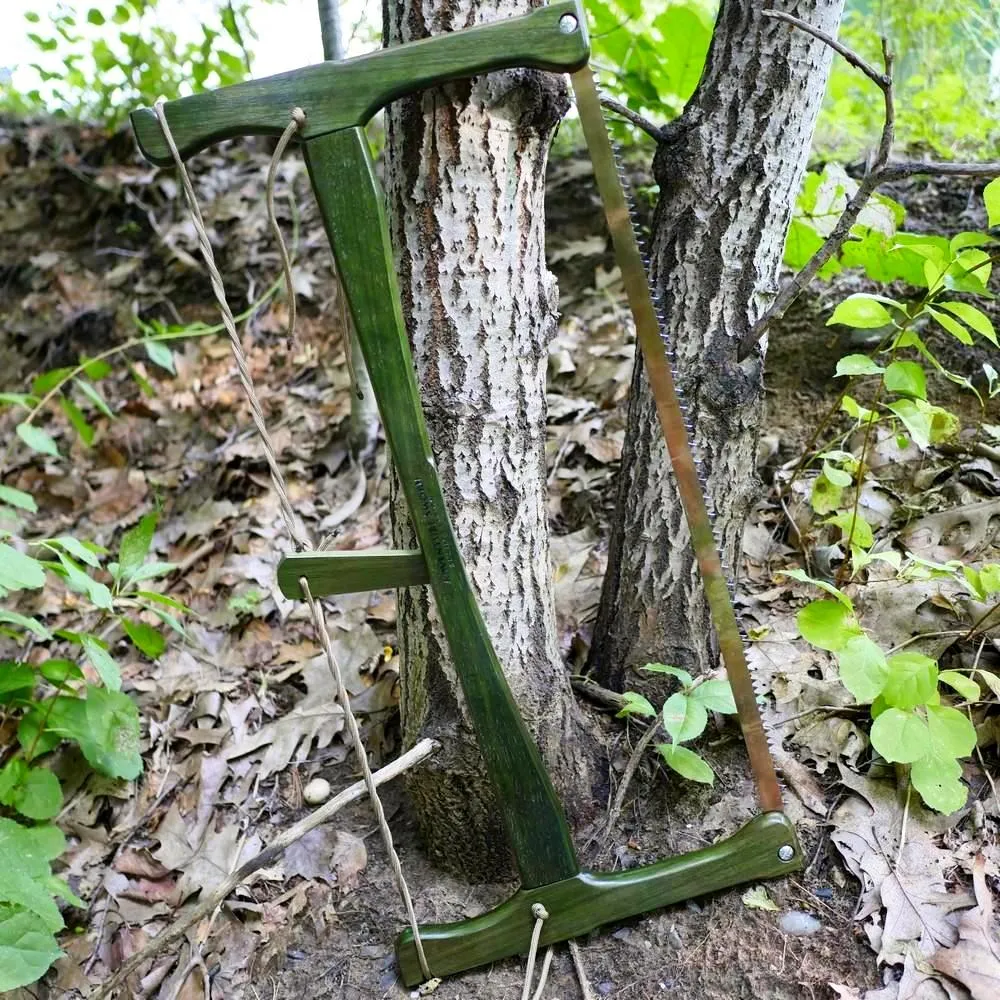 Custom Bucksaw: Forest Green Dyed Walnut